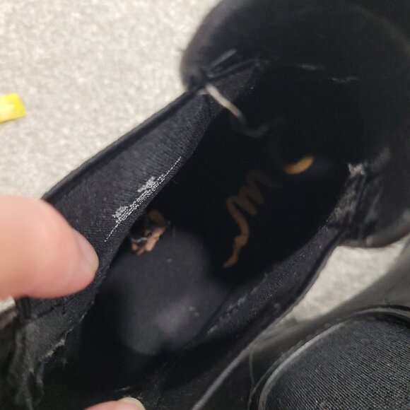 Sam Edelman Ankle Black Chelsea Tinsley Pull On Rain Boots Shoes Booties Size 8M - Picture 3 of 12